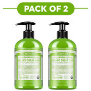 Dr. Bronner's Lemongrass Lime 4-in-1 Organic Sugar Soap 355ml Pack of 2