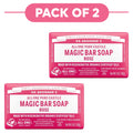 Dr. Bronner's Pure-Castile Sapone magico in barra Rosa 140g