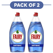 Fairy Antibacterial Eucalyptus Washing Up Liquid 900ml Pack of 2