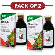 Floradix Liquid Iron & Vitamin Formula 250ml Pack of 2