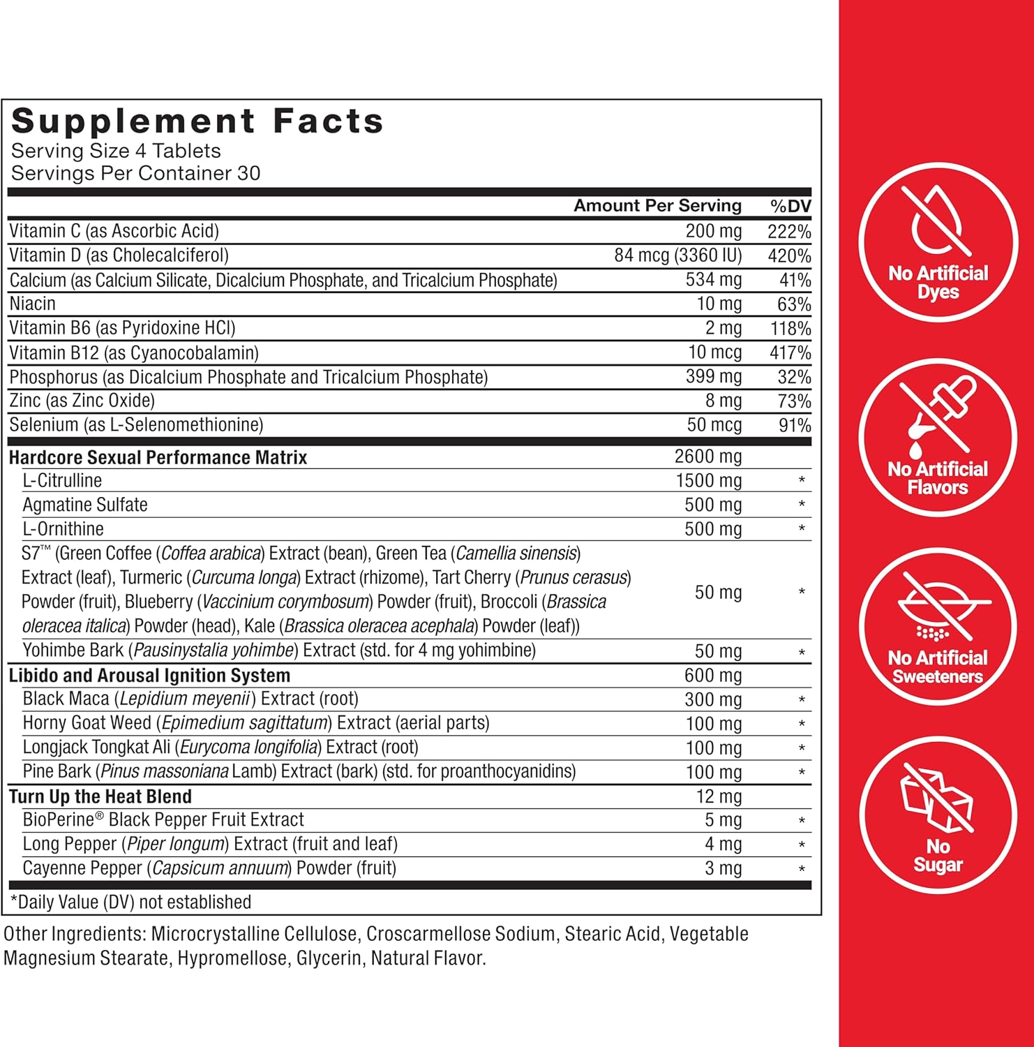 Force Factor Score! Hardcore Performance Intensifier – 120 Tablets