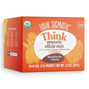 Four Sigmatic Organic Lion’s Mane Elixir Mix 20 packets front packaging on white background