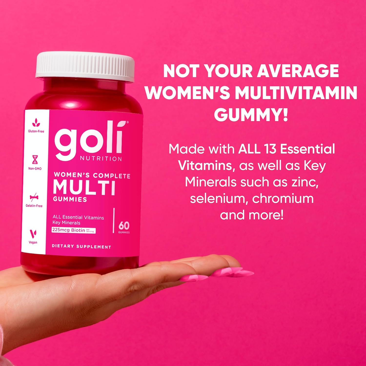Goli Nutrition Women's Complete Multi Gummies 60 Count