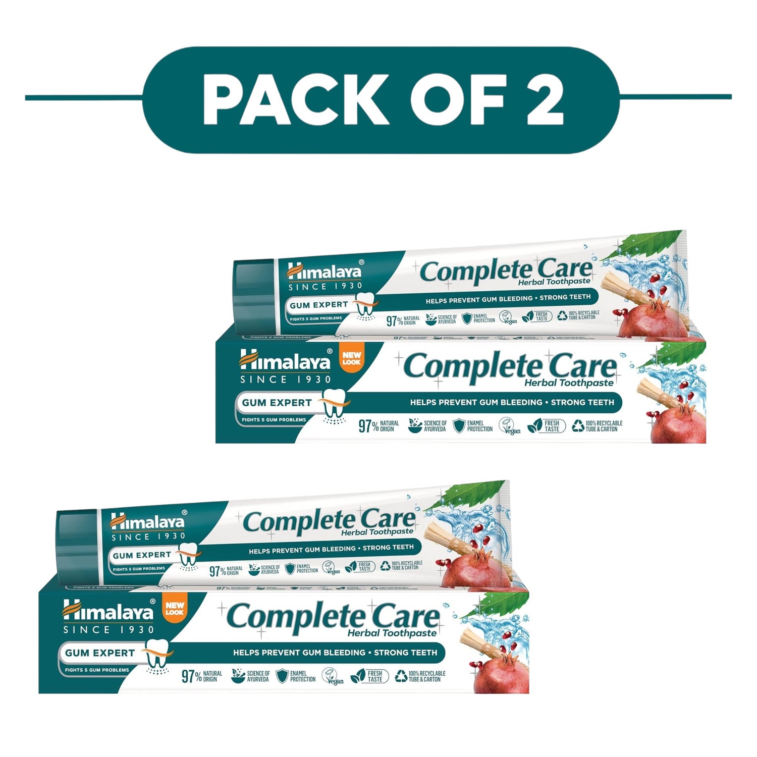 Himalaya Complete Care Herbal Toothpaste 75ml Pack of 2