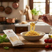 La Molisana Spaghetti No.15 Italian pasta prepared meal lifestyle image