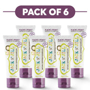 Jack N' Jill Natural Certified Toothpaste Blackcurrant 50g Pack of 6