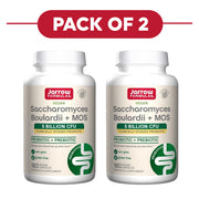 Jarrow Formulas Saccharomyces Boulardii + MOS 5B CFU 180 Capsules Pack of 2