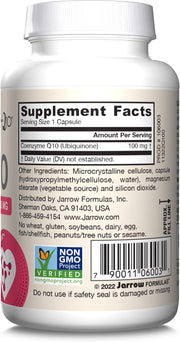 Barcode Image: Jarrow Formulas CoQ10 100mg veggie capsules barcode 60 count