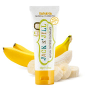Jack N' Jill Natural Certified Toothpaste Banana, toothpaste tube packaging, banana flavour, 50g