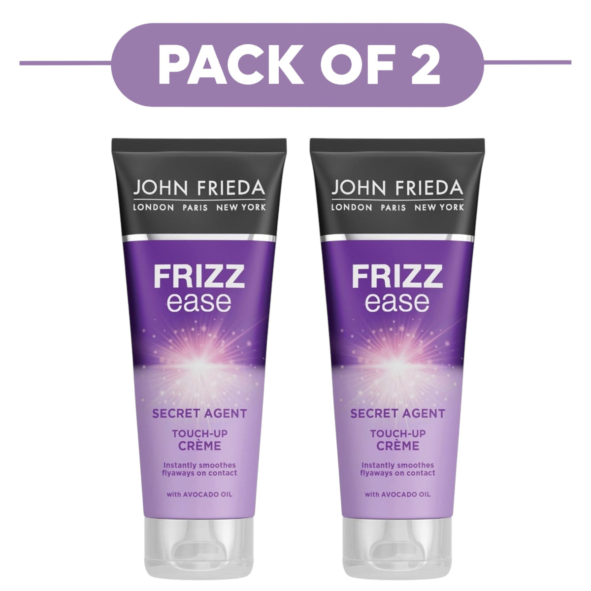 John Frieda Frizz Ease Secret Agent Touch-Up Crème 100ml Pack of 2
