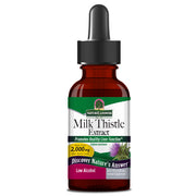 Nature’s Answer Milk Thistle liquid extract low alcohol 30ml bottle front label