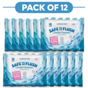 Natracare Safe To Flush Moist Tissues 30 Tissues Pack of 12