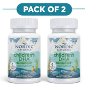 Nordic Naturals Children's DHA Vegetarian 375mg 120 Mini Soft Gels Pack of 2