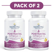 Nordic Naturals Postnatal Omega-3 1120mg Lemon 60 Soft Gels Pack of 2