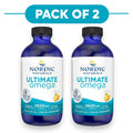 Nordic Naturals Ultimate Omega 2840mg Lemon Liquid Fish Oil 237ml Pack of 2