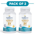 Nordic Naturals Ultimate Omega 2X 2150mg Lemon 120 Soft Gels Pack of 2