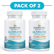 Nordic Naturals Ultimate Omega + Curcumin Fish Oil 60 Soft Gels Pack of 2