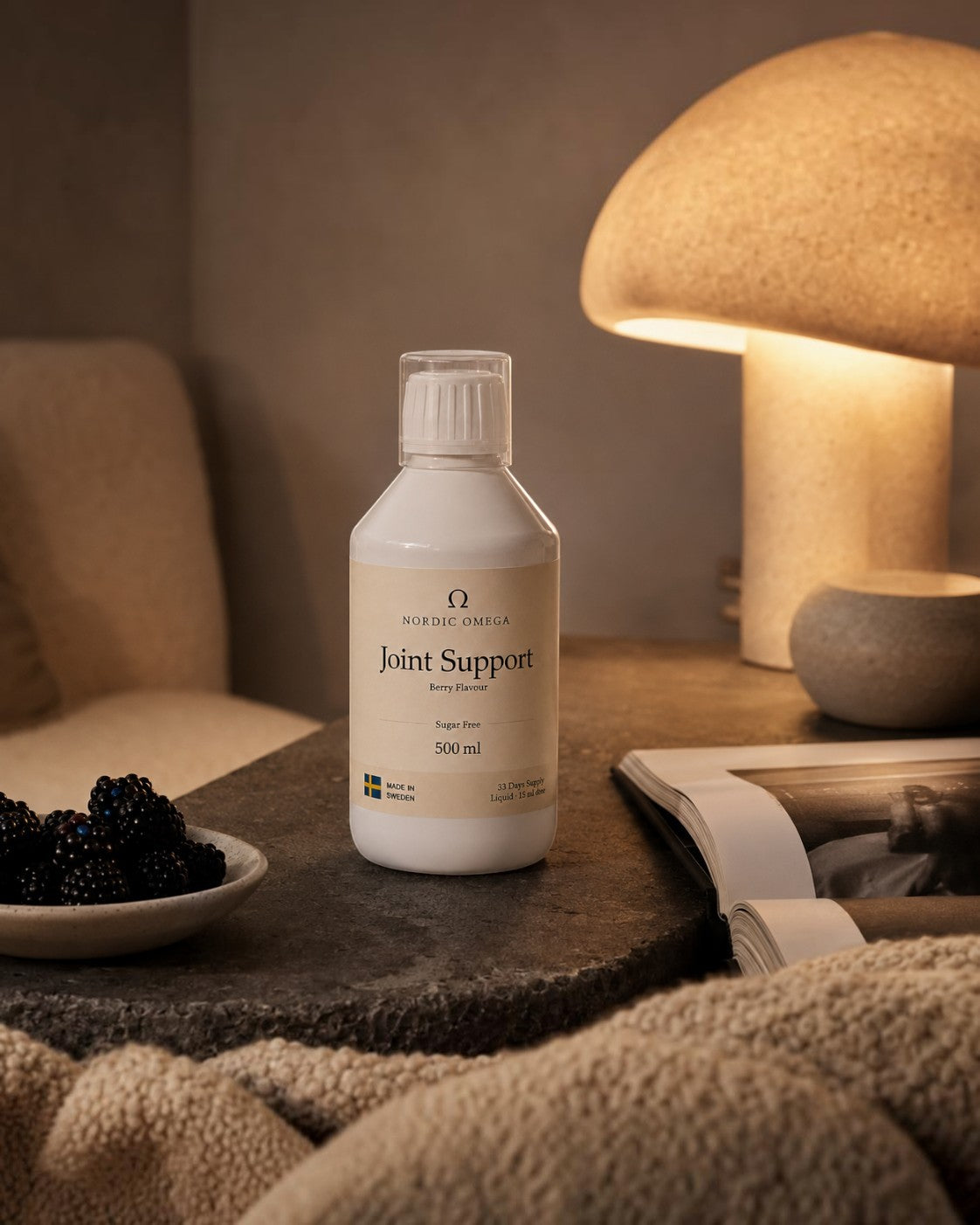 Nordic Omega Joint Support Liquid Collagen Sugar Free Berry Flavour 500ml liquid supplement