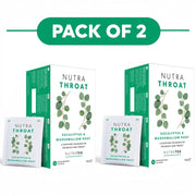 NutraTea NutraThroat Eucalyptus & Marshmallow Root Herbal Tea 20 Tea Bags Pack of 2