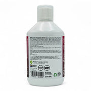 Bottle with label on a white background