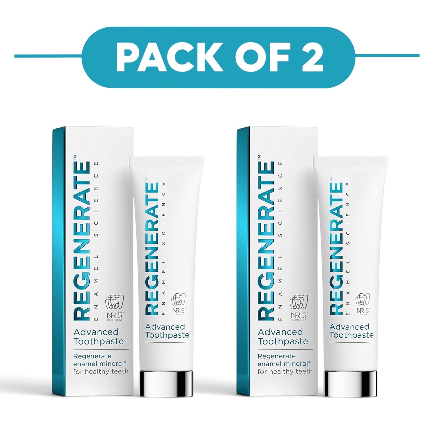 Regenerate Enamel Science Advanced Toothpaste 75ml Pack of 2