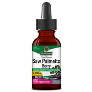 Nature’s Answer Saw Palmetto berry liquid extract low alcohol 30ml bottle front label