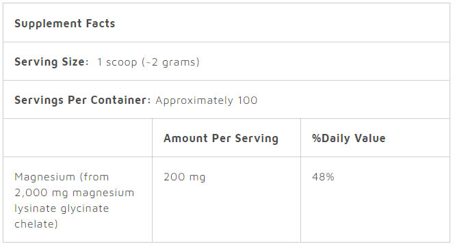 Doctor's Best High Absorption Magnesium Powder – 200g