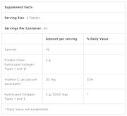 DOCTOR'S BEST Collagen Types 1 and 3 with Peptan and Vitamin C