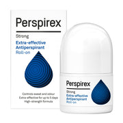 Perspirex Strong Antiperspirant Roll-On bottle & box, 20ml.