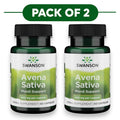 Swanson Avena Sativa 400mg 60 Capsules Pack of 2