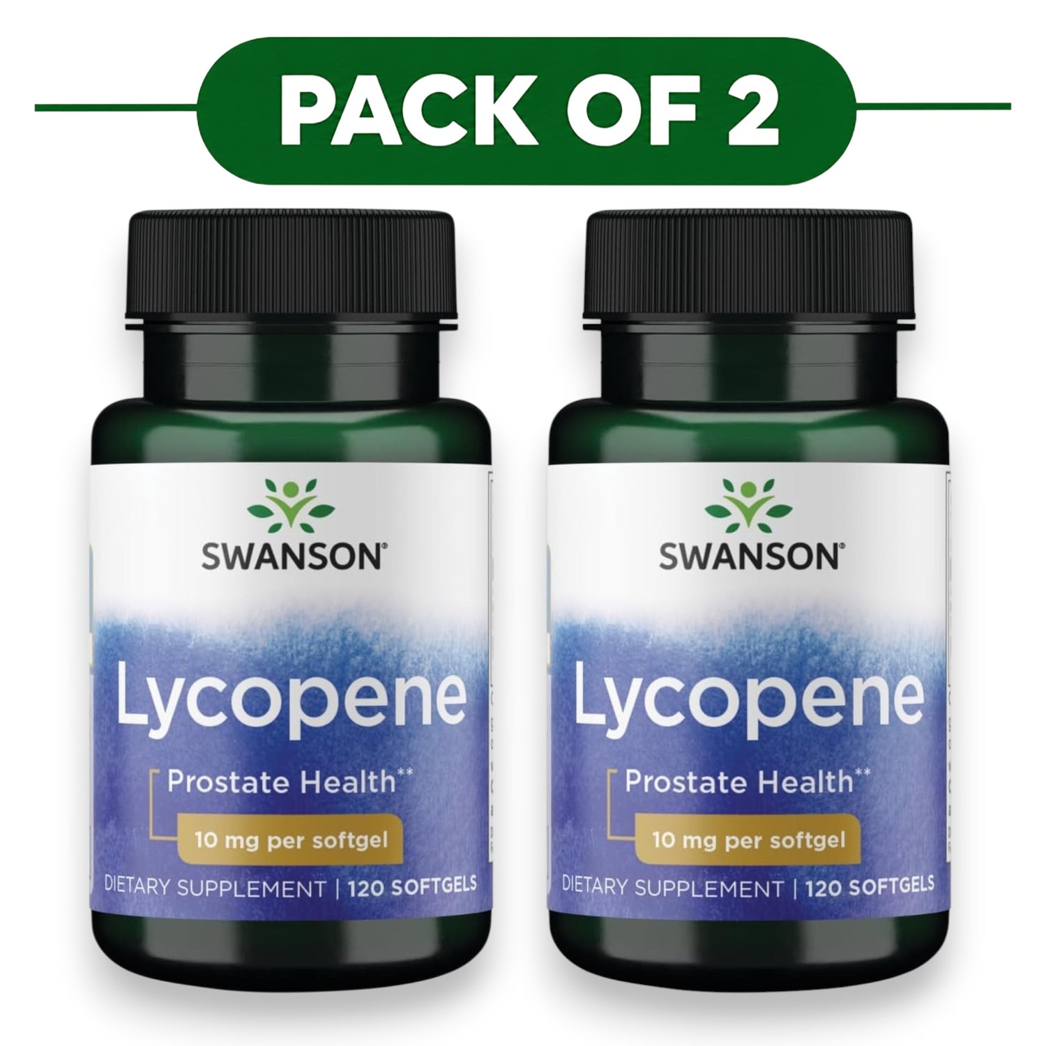 Swanson Lycopene 10mg 120 Softgels Pack of 2