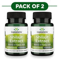 Swanson Estratto di Shilajit 400mg 60 Capsule Vegetali Confezione da 2
