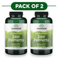 Swanson Saw Palmetto Spettro Completo 540mg 250 Capsule Vegane Confezione da 2
