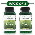 Swanson Radice di Maca Spettro Completo 100 Capsule Vegane Confezione da 2