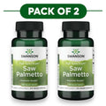 Swanson Saw Palmetto Spettro Completo 540mg 100 Capsule Vegane Confezione da 2