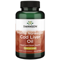 Swanson Olio di Fegato di Merluzzo Norvegese Puro 1000mg – 60 Softgel
