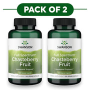 Swanson Chasteberry Supplement 400mg 120 Vegan Capsules Pack of 2