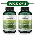 Swanson Full Spectrum Ashwagandha 450mg 100 Vegan Capsules Pack of 2