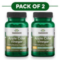 Swanson Apple Cider Vinegar 200mg Double Strength 120 Tablets Pack of 2