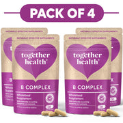 Together Health B Complex Wholefood Supplement 30 Capsules Pack of 4