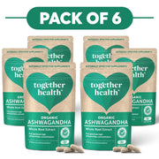 Together Health Organic Ashwagandha Whole Root Extract 30 Capsules Pack of 6