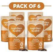 Together Health Organic Chaga 900mg Dual Extract 60 Capsules Pack of 6