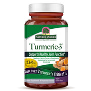 Nature's Answer Turmeric-3 95% Curcuminoids Vegan Capsules 90 front bottle label