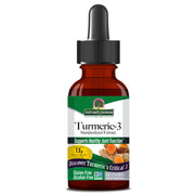 Nature's Answer Turmeric-3 Alcohol-Free Liquid Extract 30ml curcumin supplement front label