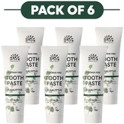 Urtekram Fluoride Free Eucalyptus Toothpaste 75ml Pack of 6