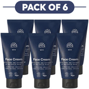 Urtekram Men Face Cream Cork Oak Extract & Salicylic Acid 75ml Pack of 6