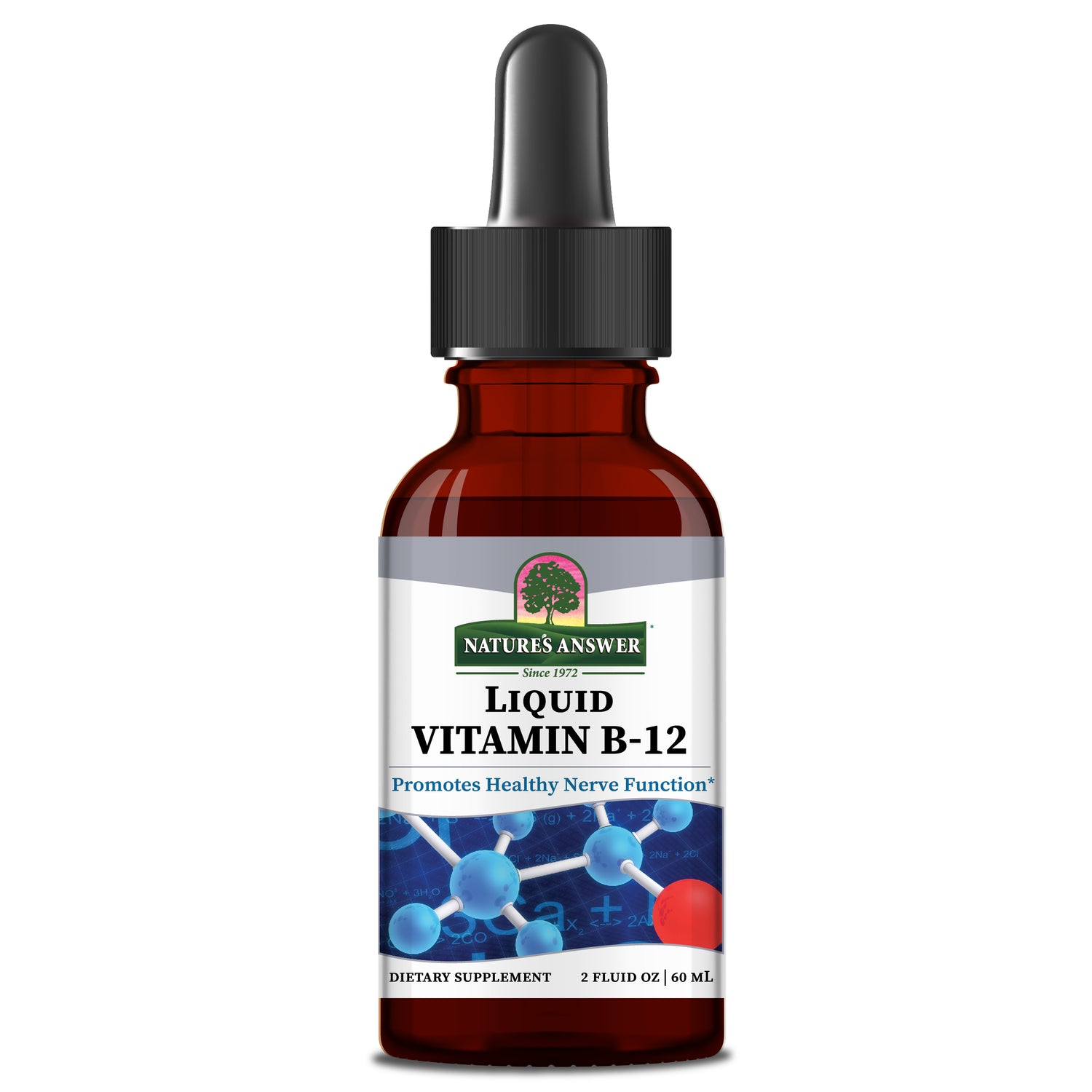 Nature’s Answer Liquid Vitamin B12 natural flavour 60ml bottle front label