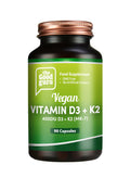 The Good Guru Vegan Vitamin D3 + K2 (MK-7) - 4000IU - 90 Capsules