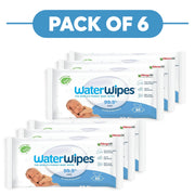 WaterWipes Sensitive+ Newborn Baby Wipes 99.9% Water 60 Wipes Pack of 6