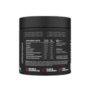 Supplement facts panel with ingredients and caffeine warning for Conteh The Stim.